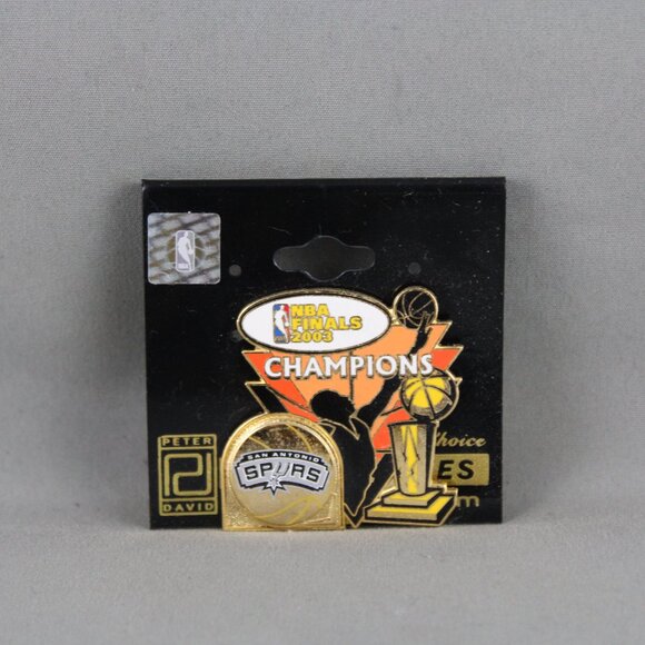 San Antonio Spurs Pin (Retro) - 2003 NBA Champions - Peter David - Picture 3 of 3